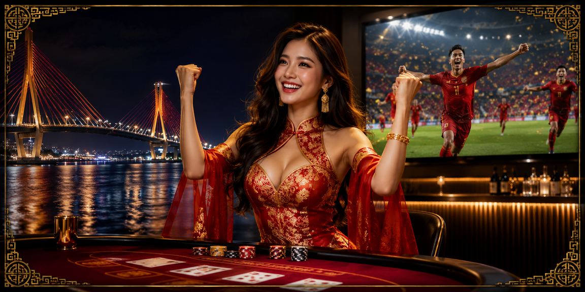 Người chơi Baccarat tại Cần Thơ trong không khí lễ hội sôi động với điện thoại trên tay