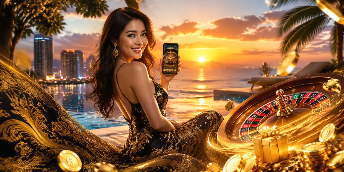 Bàn Roulette phong cách Đà Nẵng với áo dài trên sxmb