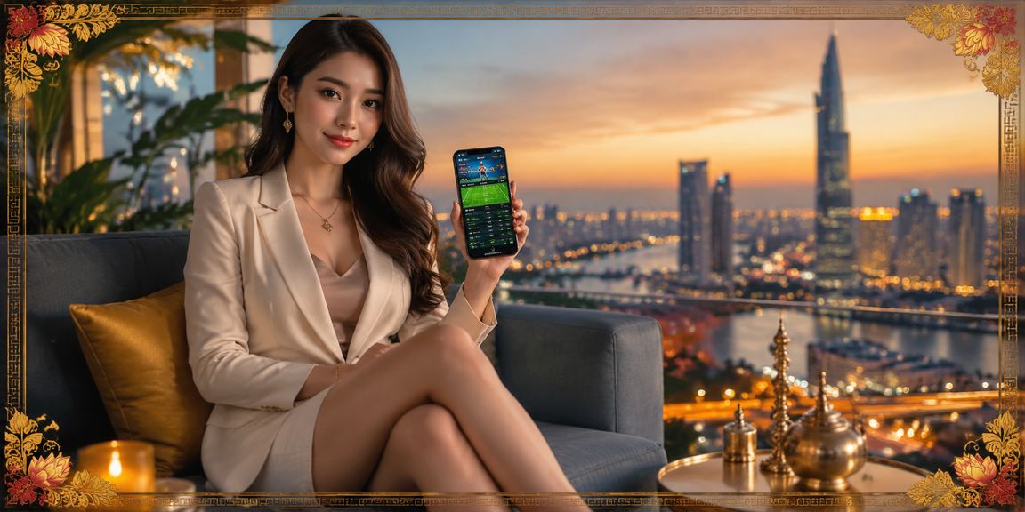 Người dùng tại Hồ Chí Minh sử dụng điện thoại Android để đặt cược thể thao trên ứng dụng sxmb